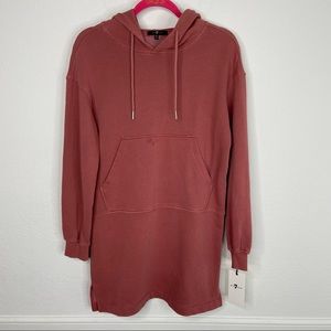 7 For All Mankind Hooded Sweatshirt Dress Size XS NWT